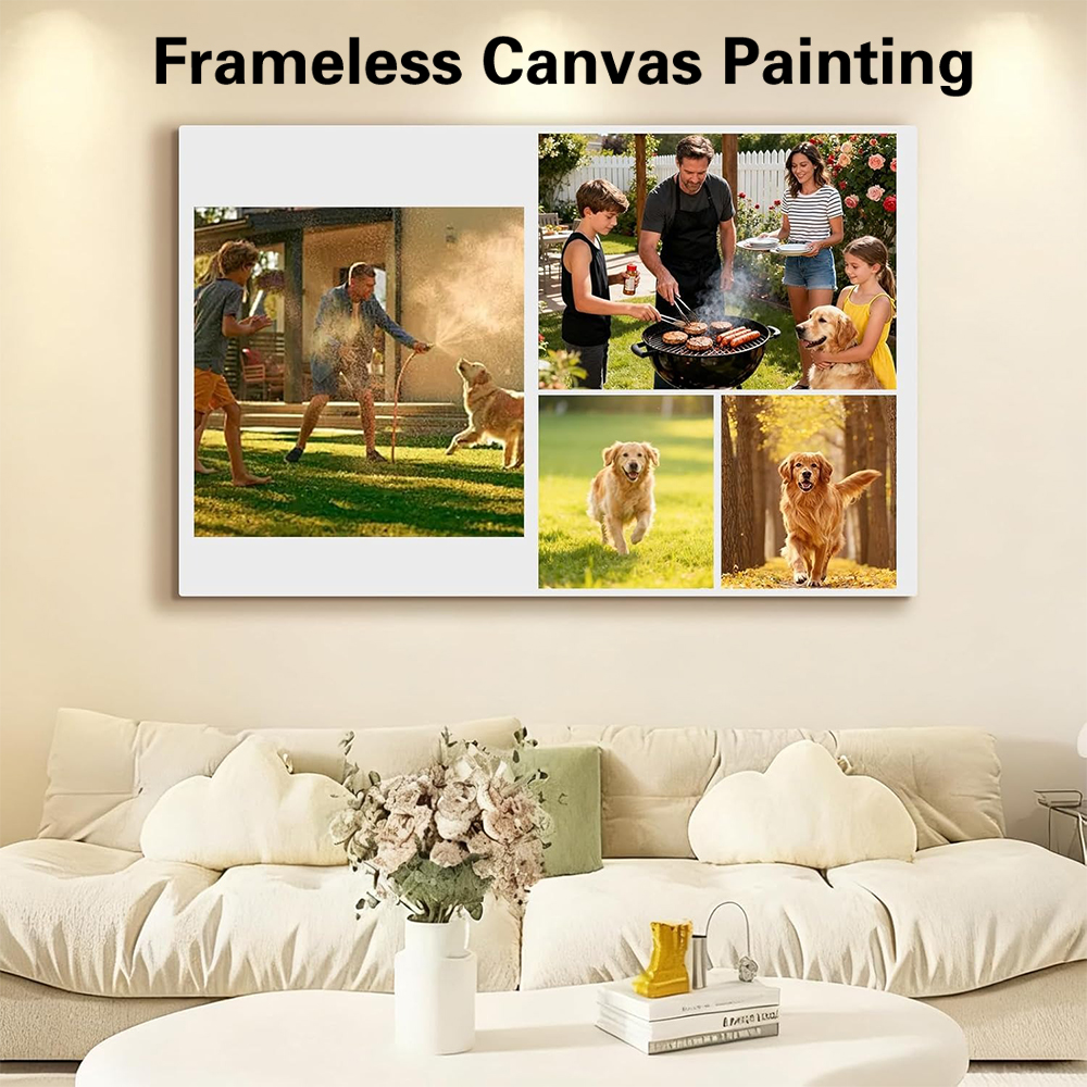 Home Bathroom Decor - 1pc Frameless Personalize Custom Photo family