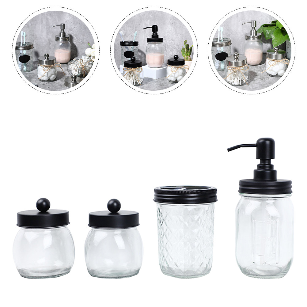Home Bathroom Ware - 1Set High Quality Glass Bathroom Washing