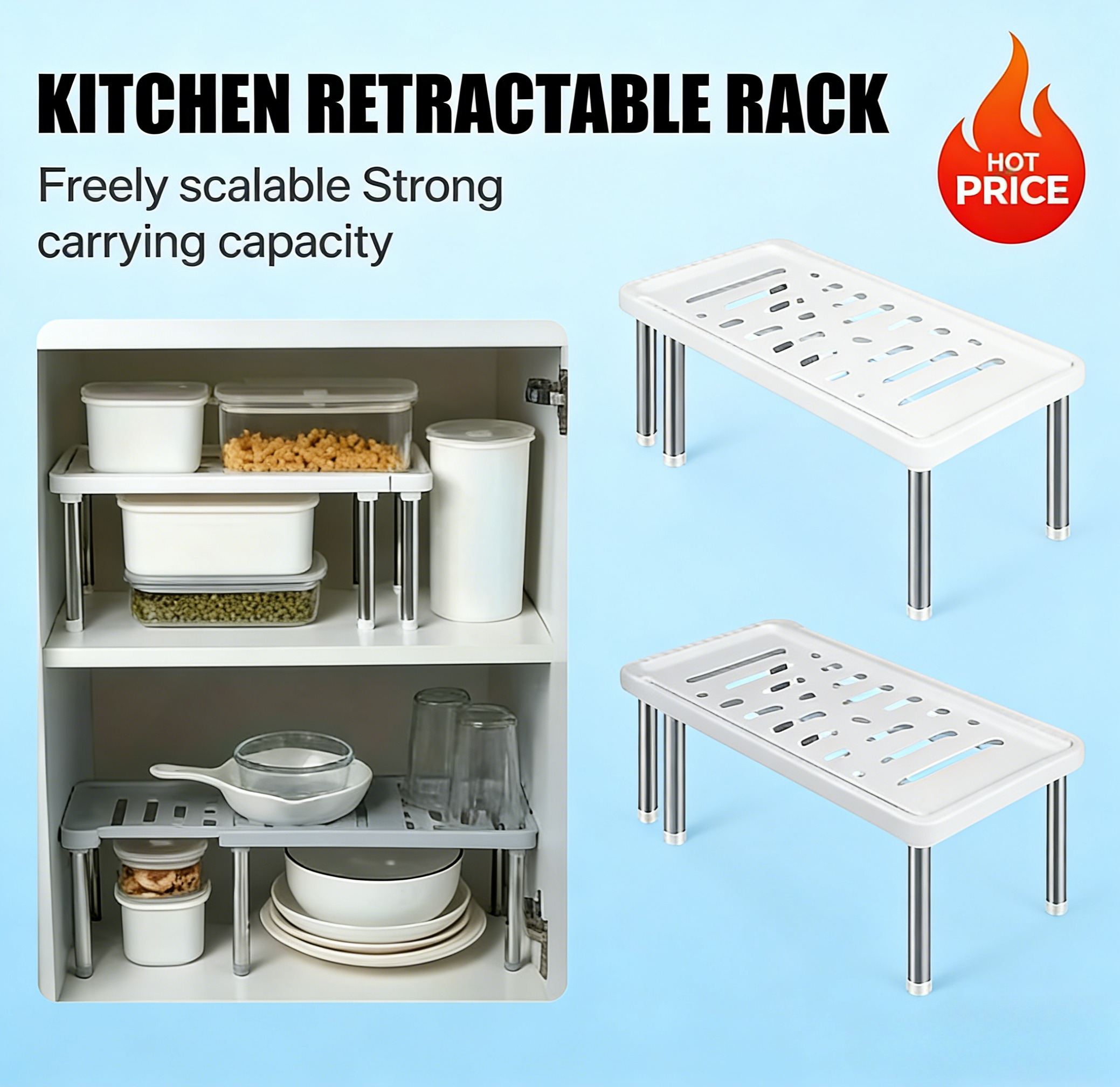 Home One Bathroom - Scalable One Piece Multifunctional Storage Rack