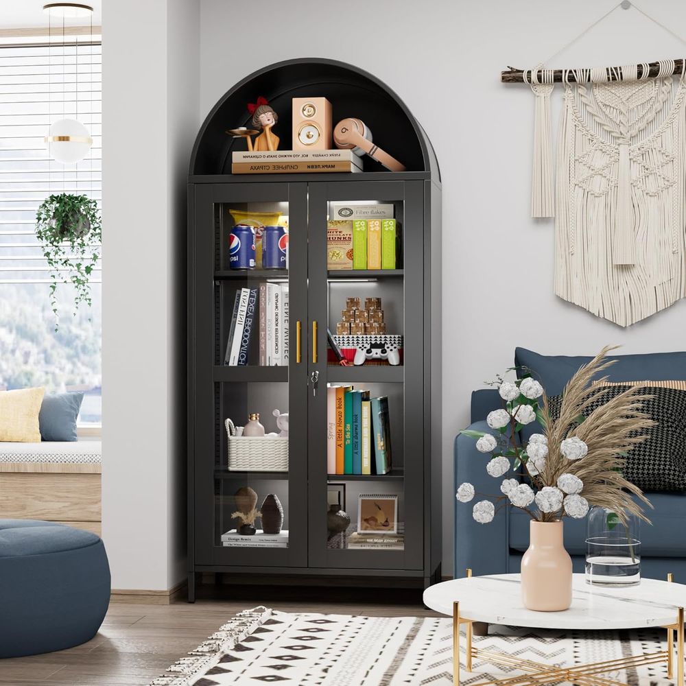 Home & Bathroom Building Products Pte Ltd Reviews - 78.74 Tall Metal Arched Cabinet with