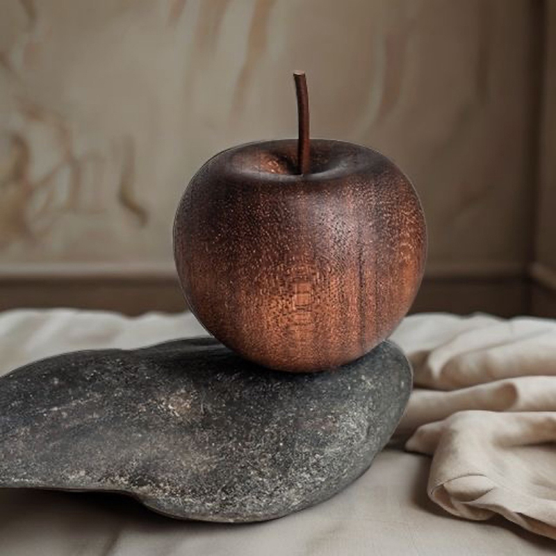 1PCS Of Wooden Apple Shaped Es - Home Bathroom Decor recension och pris