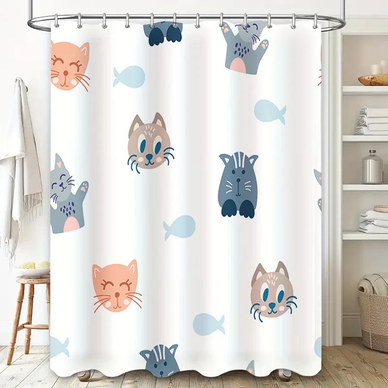 Adorable Cartoon Cat Fish Show - Adorable Home Bathroom Ideas recension och pris