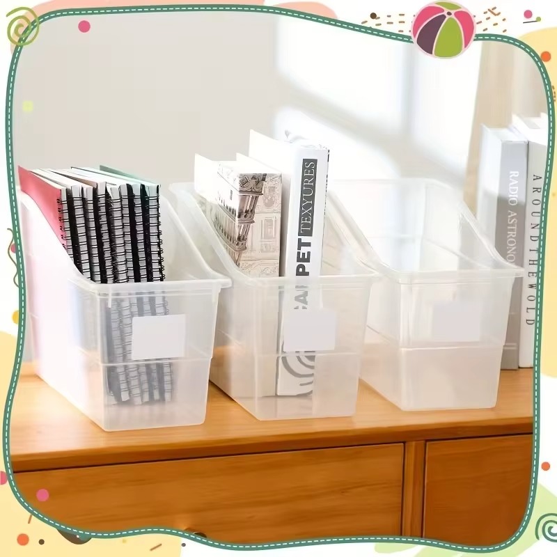 6-Pack Clear Plastic Storage B - Home Essentials Bathroom Organizer recension och pris