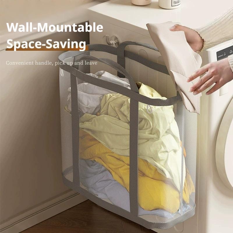 Large Capacity Mesh Dirty Clot - Home Bathroom Organizer recension och pris