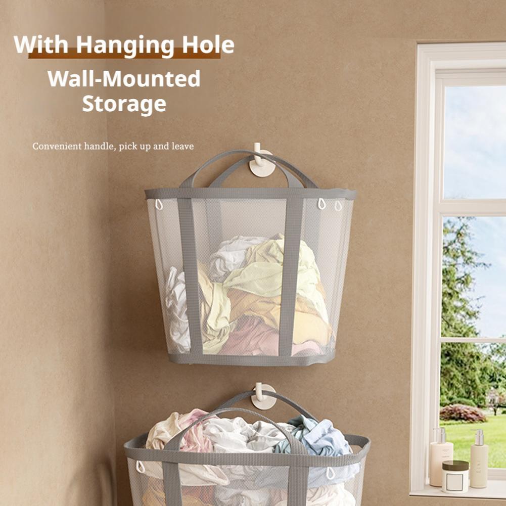 Large Capacity Mesh Dirty Clot - Home Bathroom Organizer recension och pris