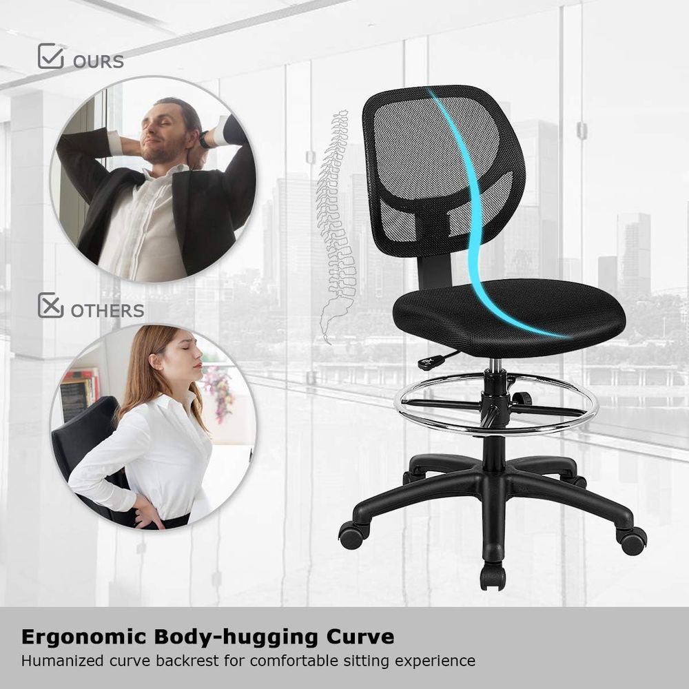 Ergonomic Black Mesh Swivel Of - Home & Bathroom Building Products Pte Ltd Reviews recension och pris