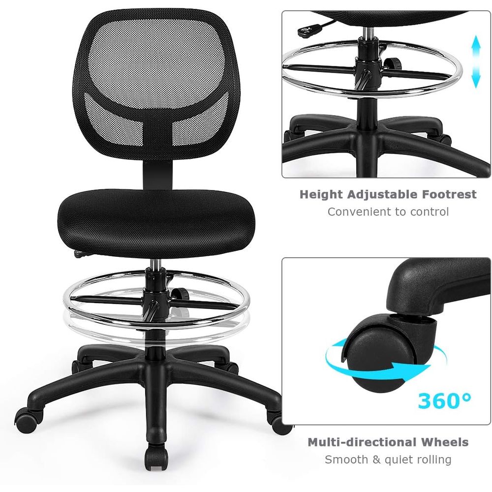 Ergonomic Black Mesh Swivel Of - Home & Bathroom Building Products Pte Ltd Reviews recension och pris