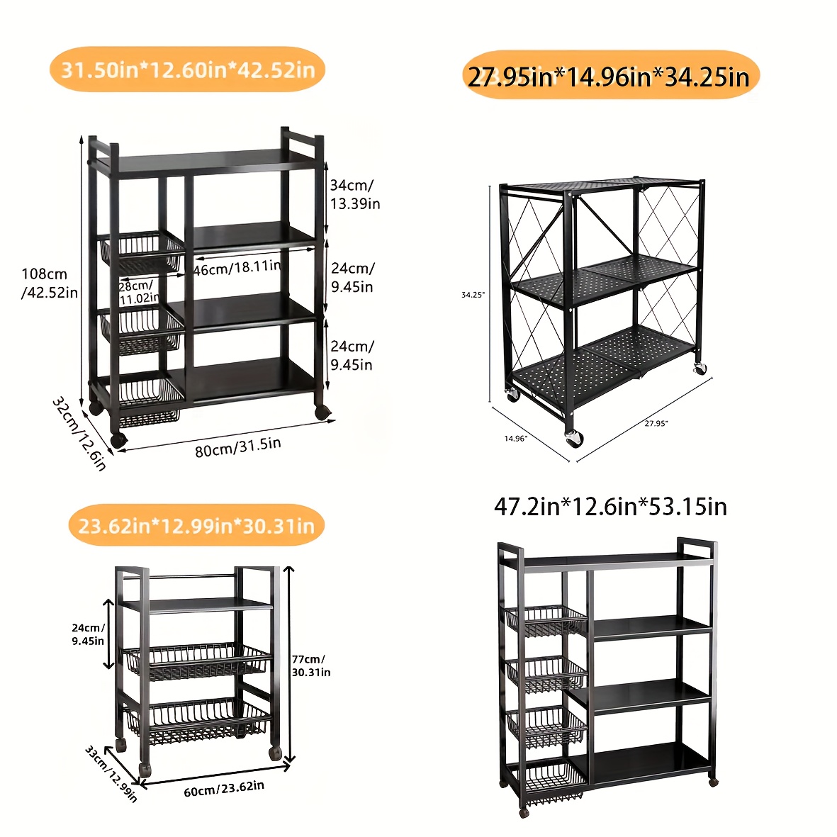 us1pc Movable Storage Rack, Ad - Home Bathroom Organizer recension och pris