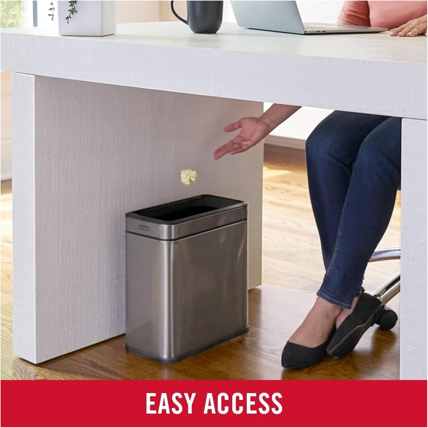 2.6-Gallon Slim Stainless Stee - Home Design Bathroom recension och pris
