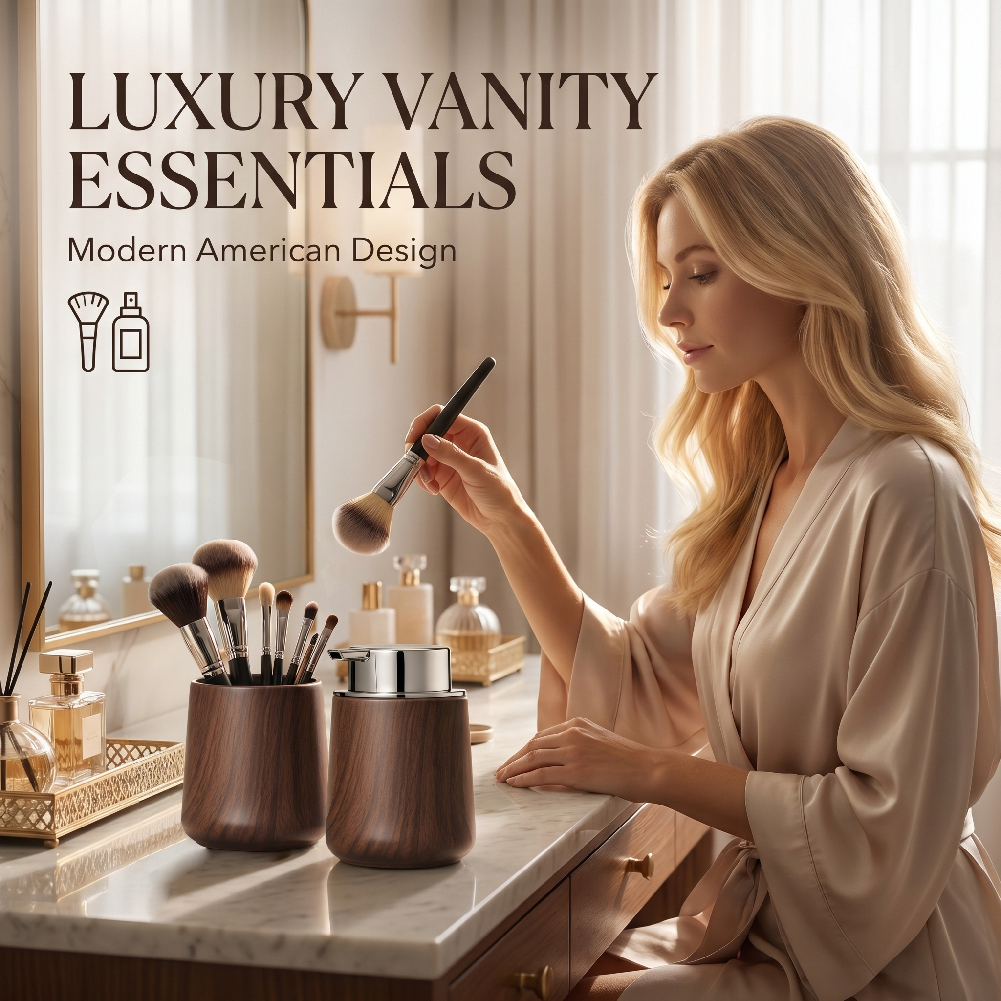 Elegant Hand Soap Dispenser an - Home Essentials Bathroom Organizer recension och pris