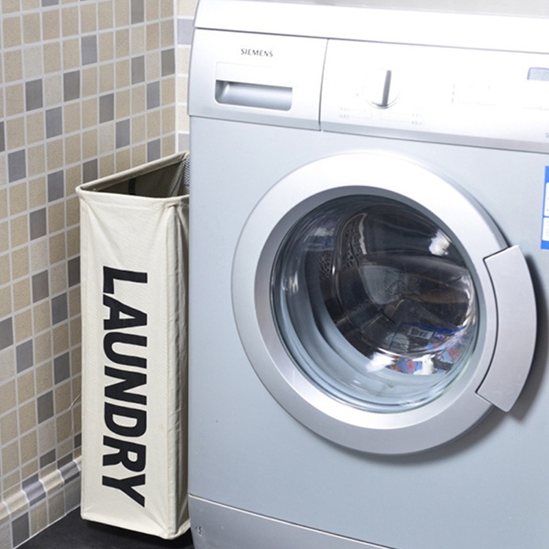 Foldable Fabric Laundry Hamper - Home Essentials Bathroom Organizer recension och pris