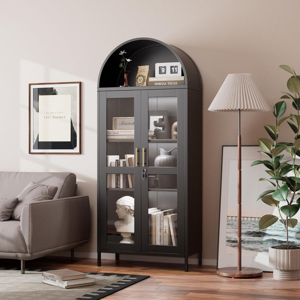 Arched Glass Display Cabinet w - Home & Bathroom Building Products Pte Ltd Reviews recension och pris