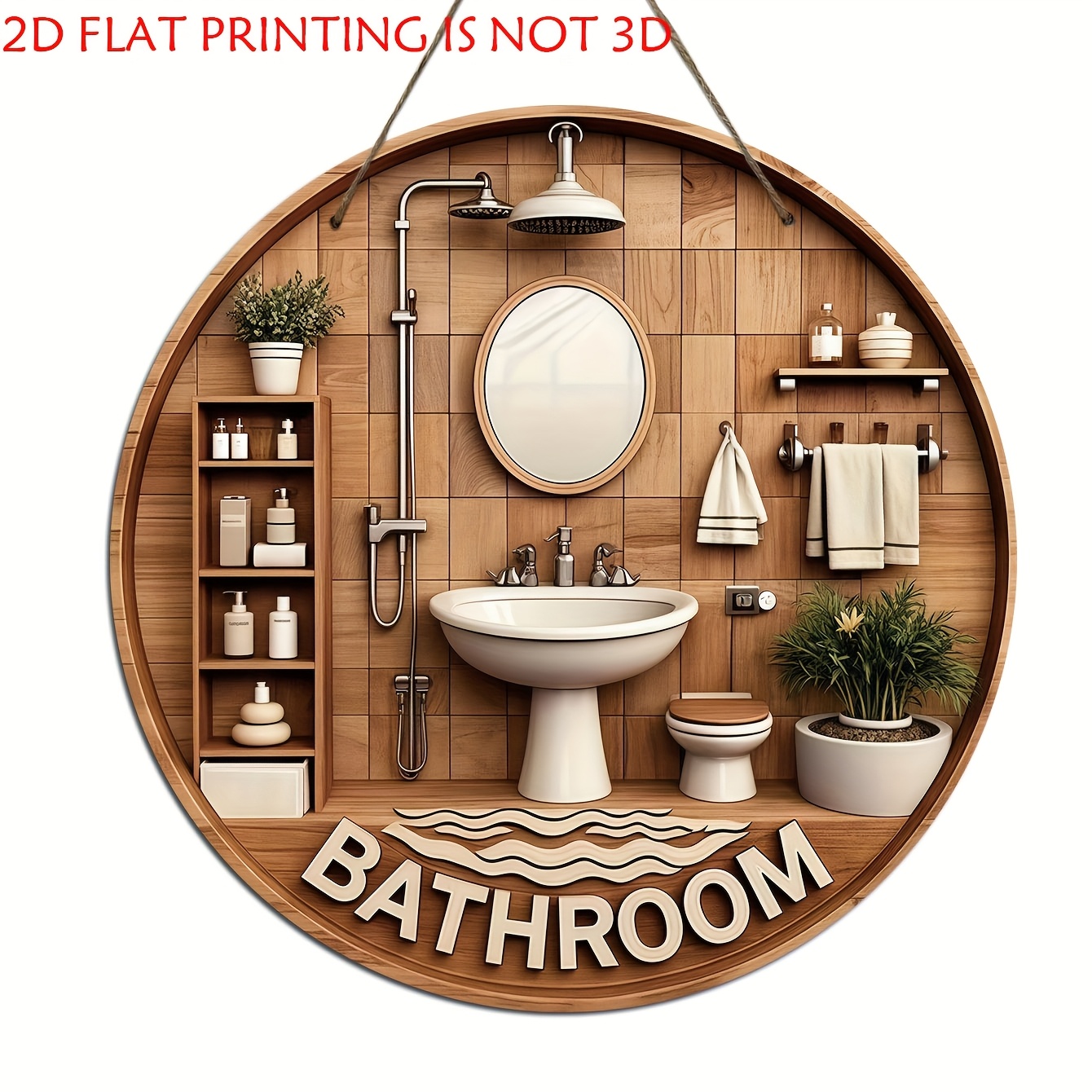 One 2D flat circular bathroom  - Home One Bathroom recension och pris