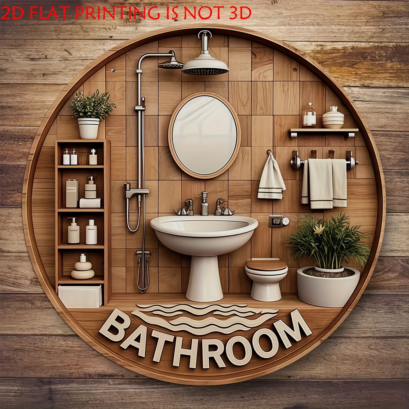 One 2D flat circular bathroom  - Home One Bathroom recension och pris