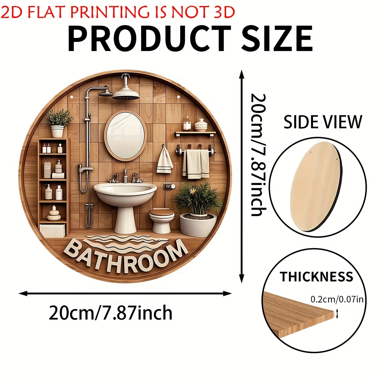 One 2D flat circular bathroom  - Home One Bathroom recension och pris