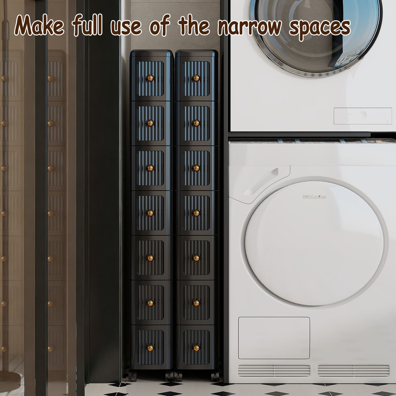 15CM Narrow Gap Drawer Storage - Home Bathroom Organizer recension och pris
