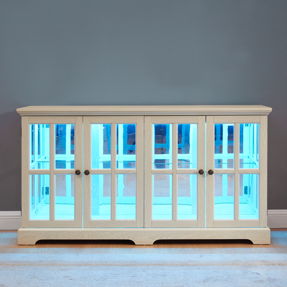 LED Curio Display Cabinet Vint - Home & Bathroom Building Products Pte Ltd Reviews recension och pris