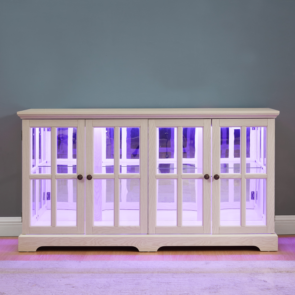 LED Curio Display Cabinet Vint - Home & Bathroom Building Products Pte Ltd Reviews recension och pris