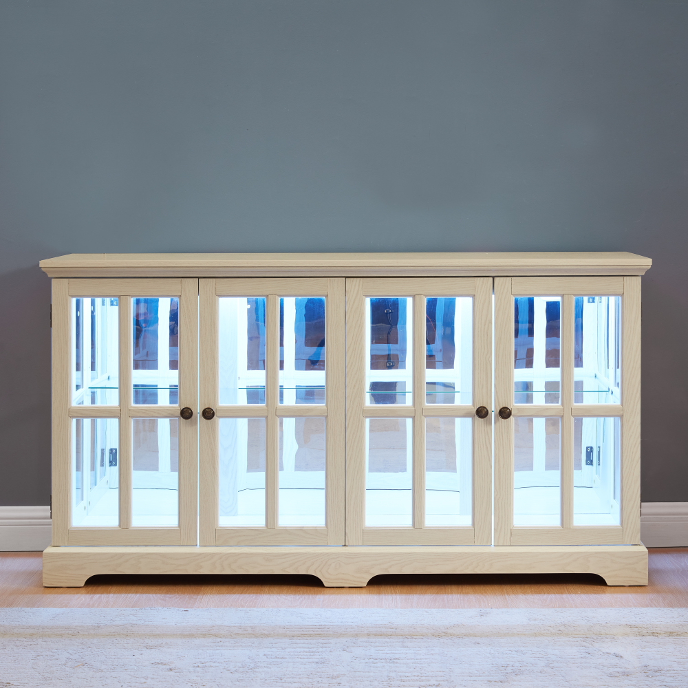 LED Curio Display Cabinet Vint - Home & Bathroom Building Products Pte Ltd Reviews recension och pris
