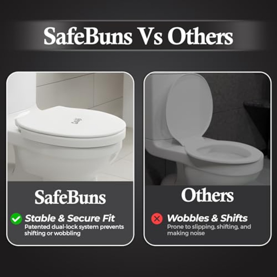 SafeBuns soft close round toil - Home Design Bathroom recension och pris