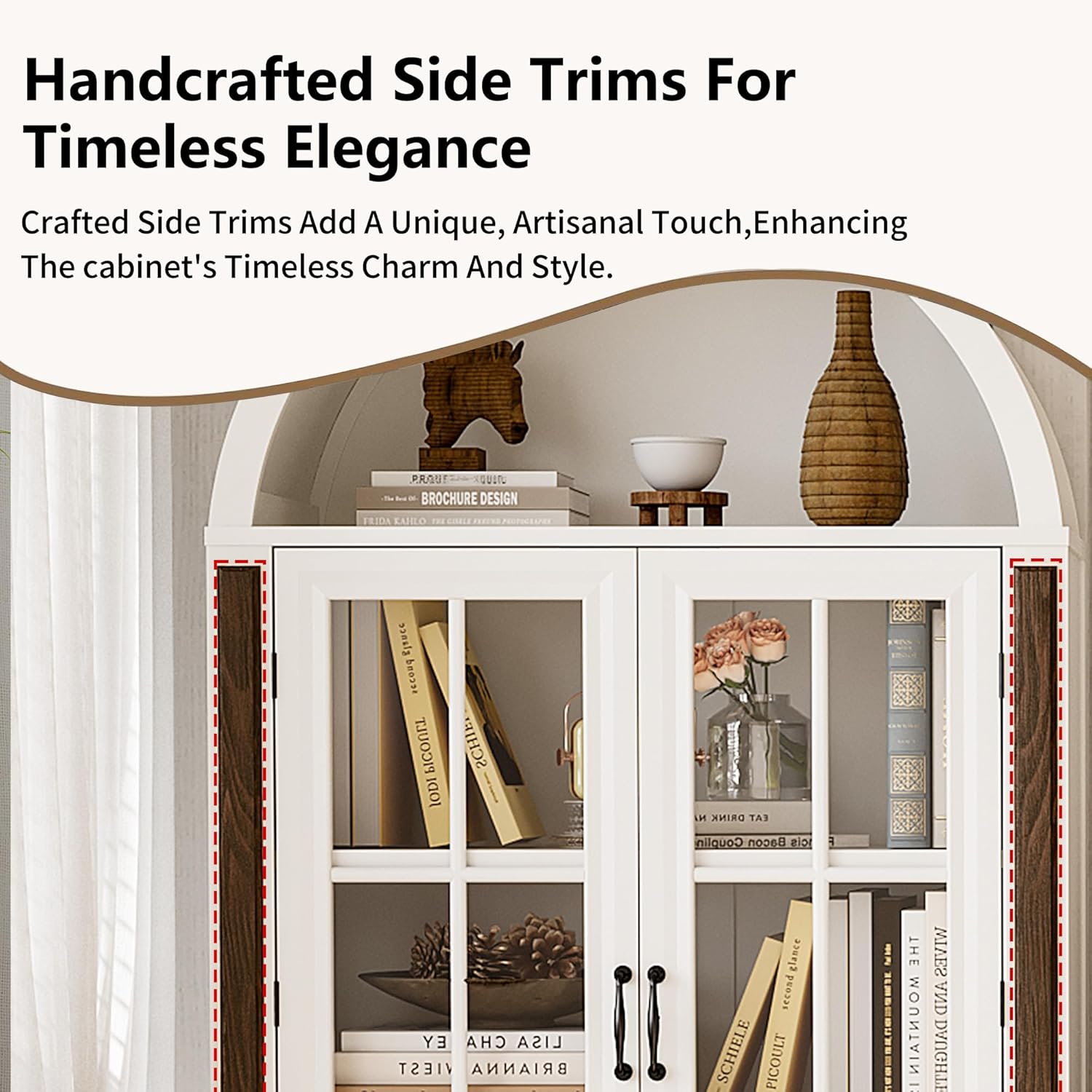 71” Handcrafted Arched Bookcas - Home & Bathroom Building Products Pte Ltd Reviews recension och pris