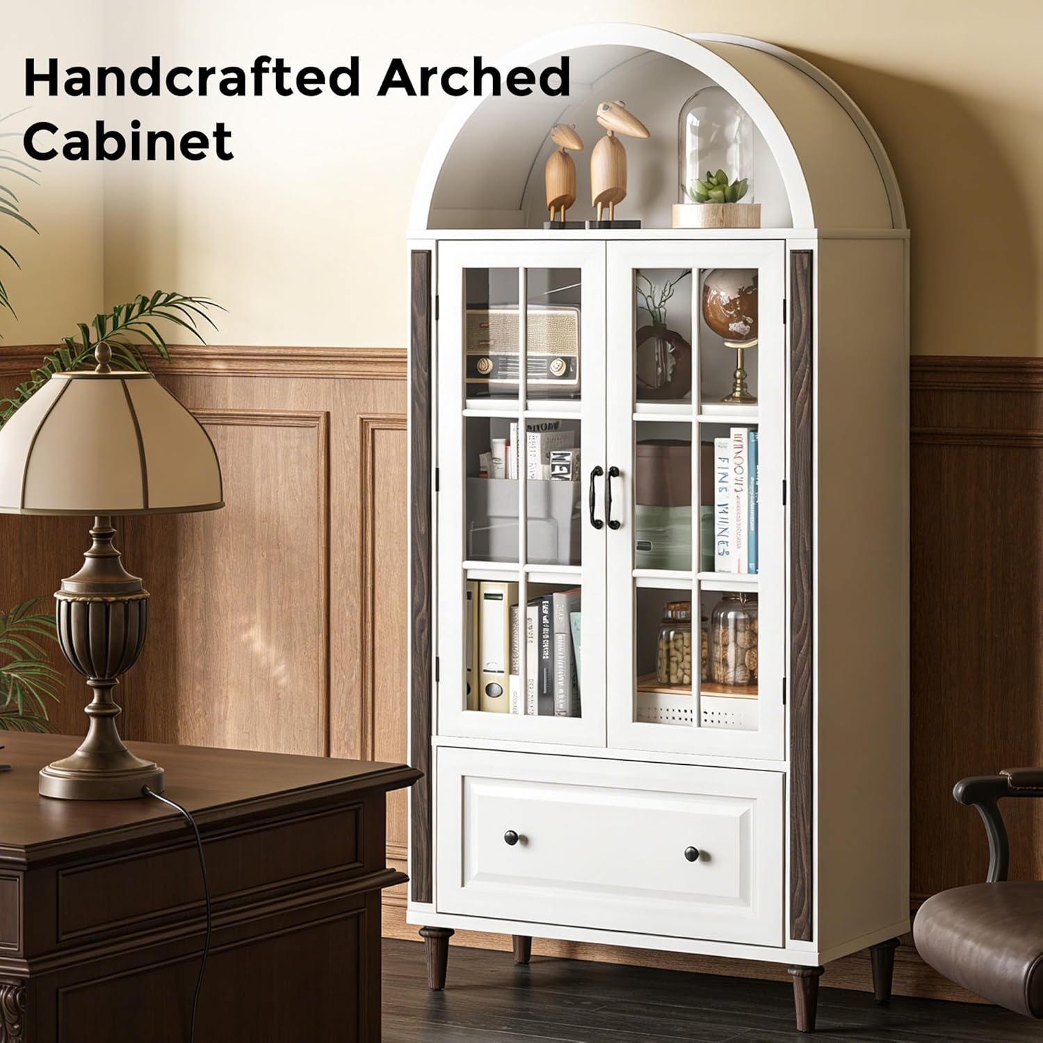71” Handcrafted Arched Bookcas - Home & Bathroom Building Products Pte Ltd Reviews recension och pris