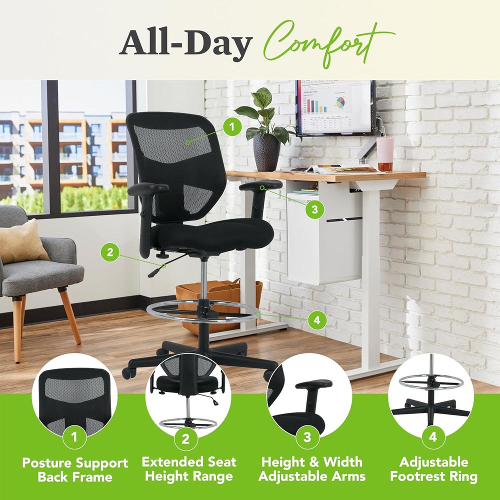 Ergonomic Mesh Standing Office - Home & Bathroom Building Products Pte Ltd Reviews recension och pris