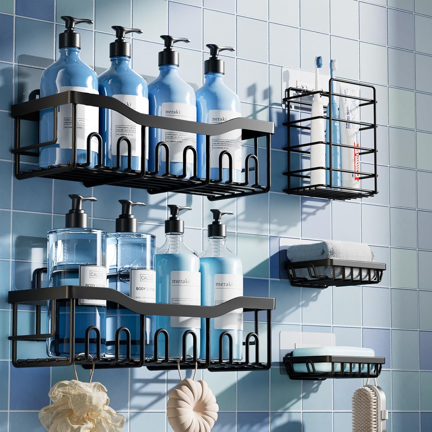 5-Pack Rustproof Stainless Ste - Home Essentials Bathroom Organizer recension och pris