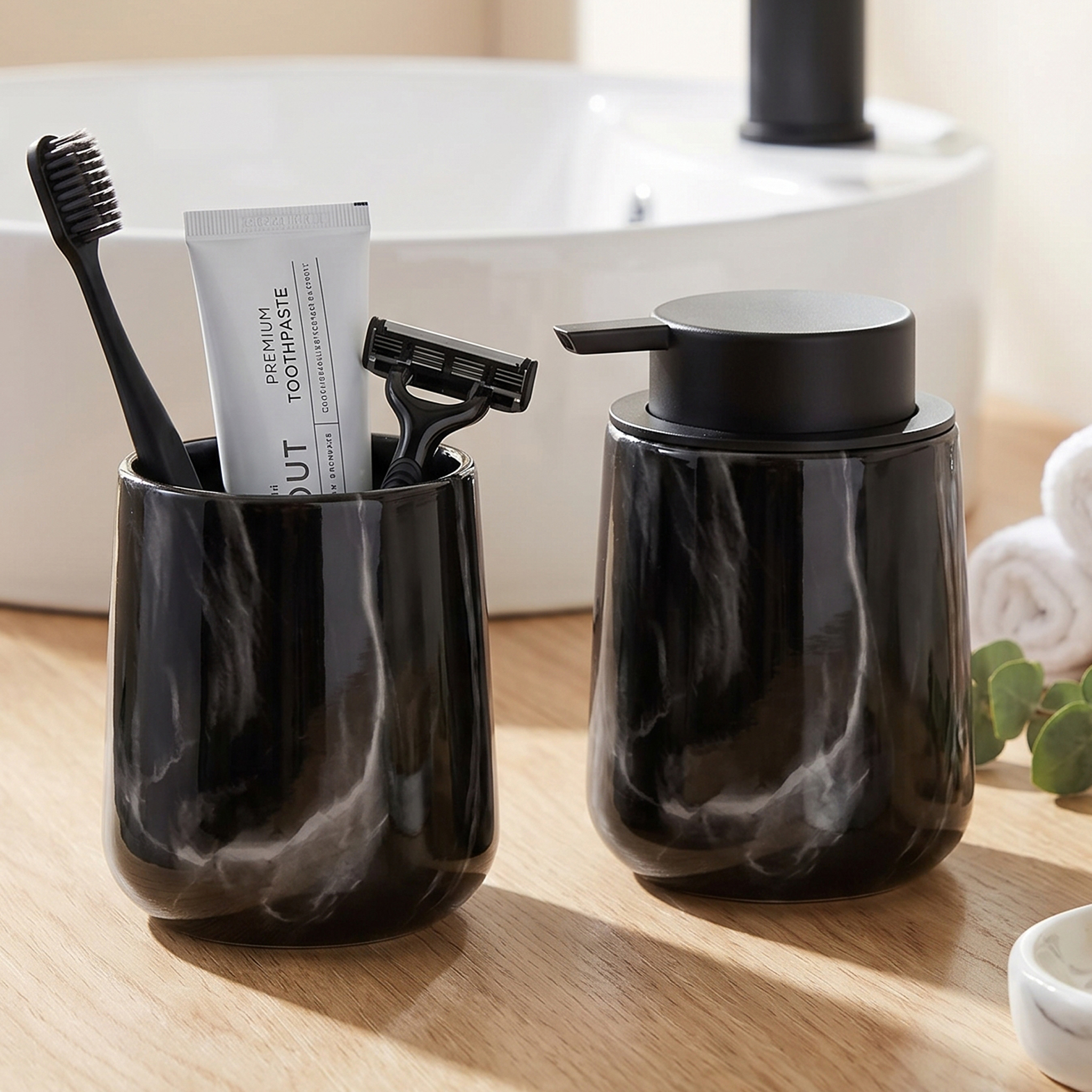 Elegant Hand Soap Dispenser an - Home Essentials Bathroom Organizer recension och pris