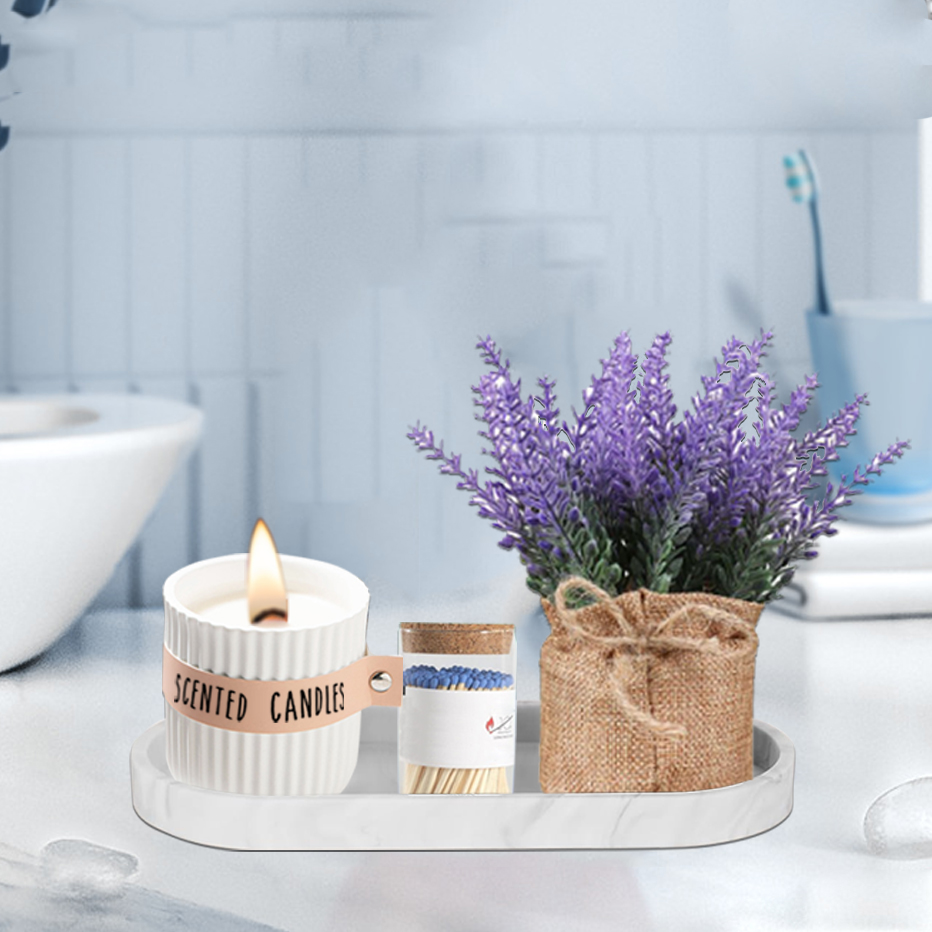 Bathroom Vanity Silicone Tray  - Home Essentials Bathroom Organizer recension och pris