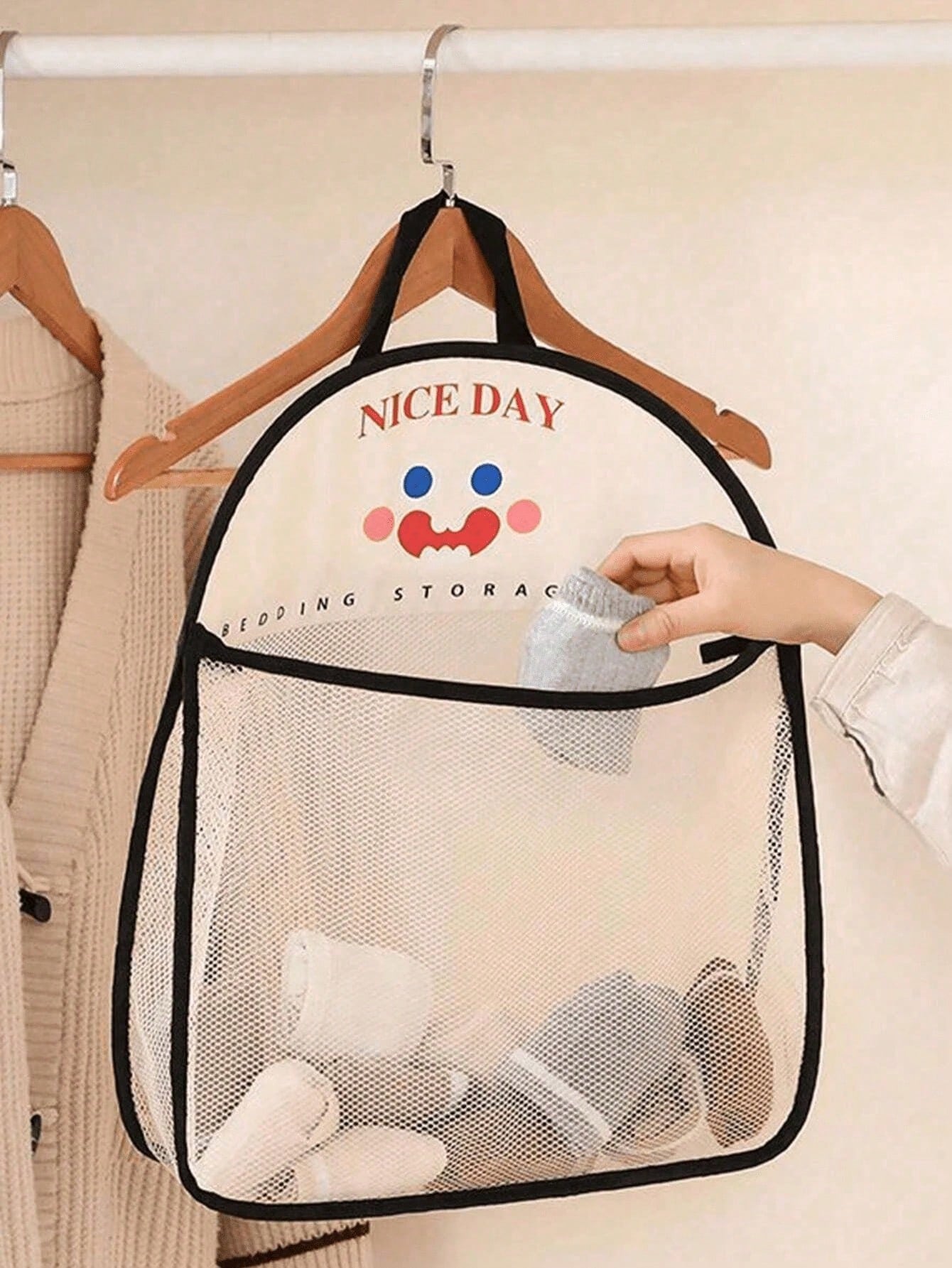 4pcs Hanging Mesh Storage Bags - Home Essentials Bathroom Organizer recension och pris