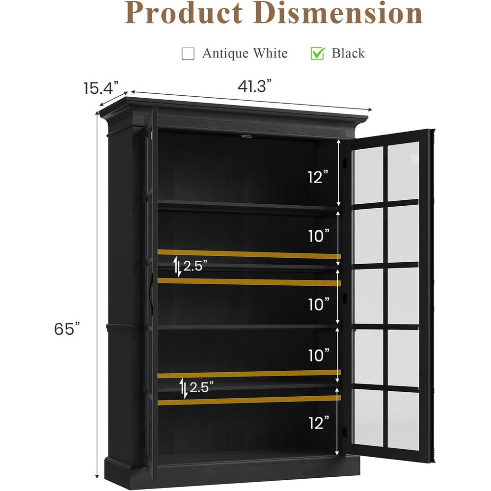 65 Tall Display Cabinet with A - Home & Bathroom Building Products Pte Ltd Reviews recension och pris
