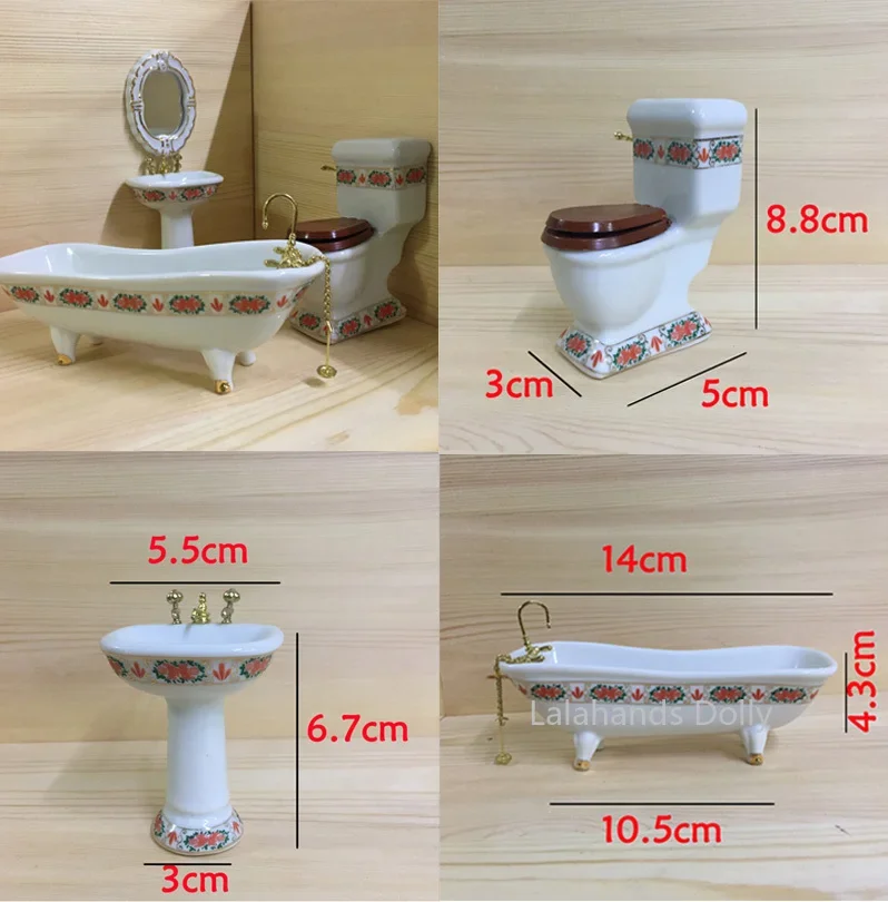 4pcs/set Dollhouse Mini Creati - Home Bathroom Supplies recension och pris