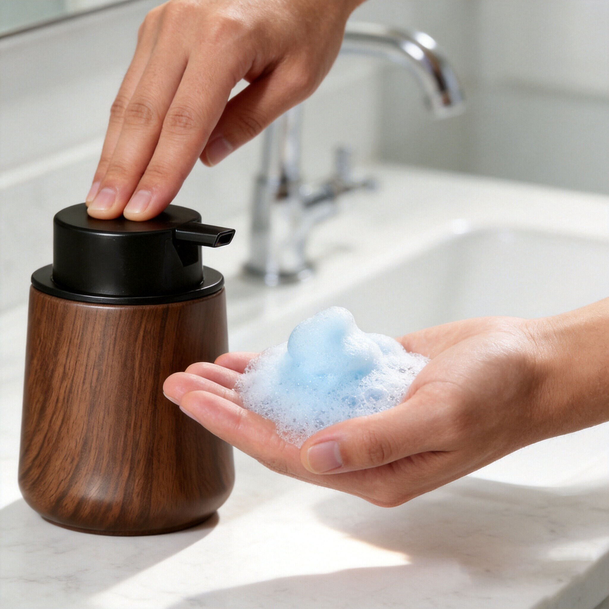 Elegant Hand Soap Dispenser an - Home Essentials Bathroom Organizer recension och pris