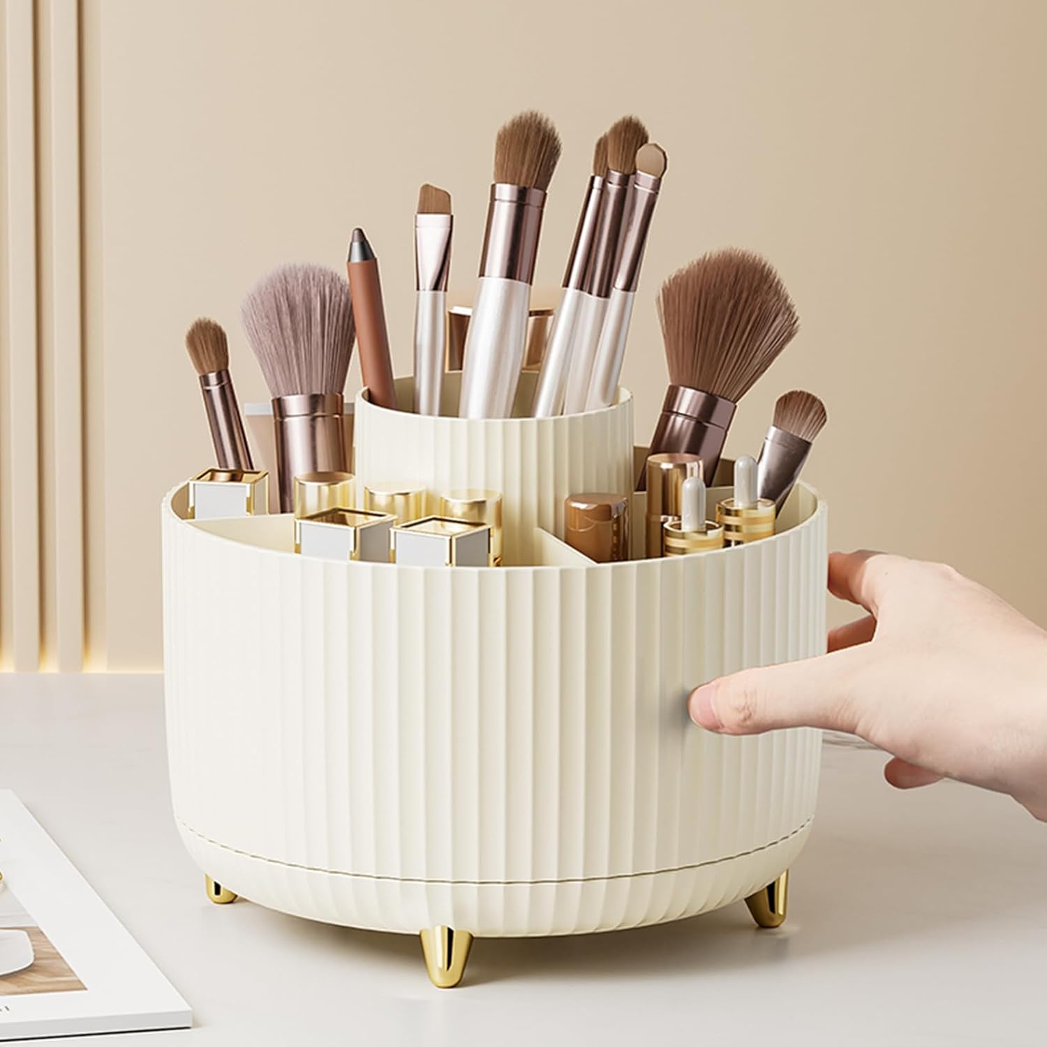 360° Rotating Makeup Cosmetic  - Home Bathroom Organizer recension och pris